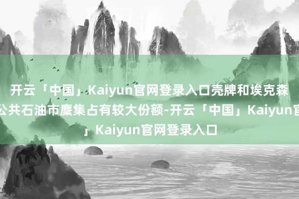 开云「中国」Kaiyun官网登录入口壳牌和埃克森好意思孚在公共石油市麇集占有较大份额-开云「中国」Kaiyun官网登录入口