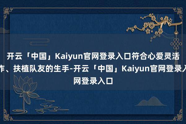 开云「中国」Kaiyun官网登录入口符合心爱灵活操作、扶植队友的生手-开云「中国」Kaiyun官网登录入口