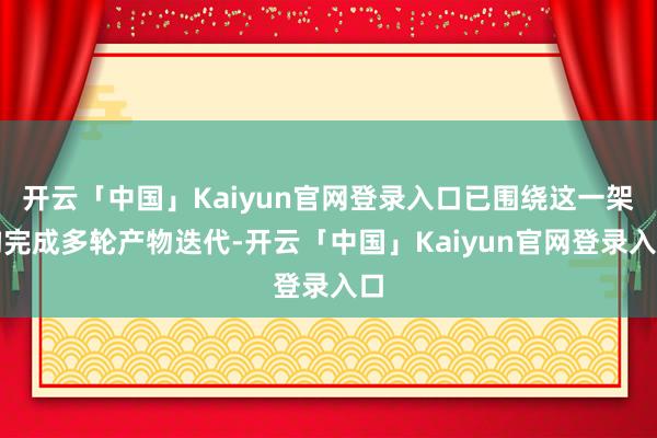 开云「中国」Kaiyun官网登录入口已围绕这一架构完成多轮产物迭代-开云「中国」Kaiyun官网登录入口