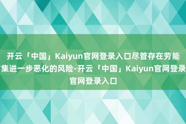 开云「中国」Kaiyun官网登录入口尽管存在劳能源市集进一步恶化的风险-开云「中国」Kaiyun官网登录入口